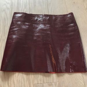 Maje Oxblood Mini Skirt Size 38